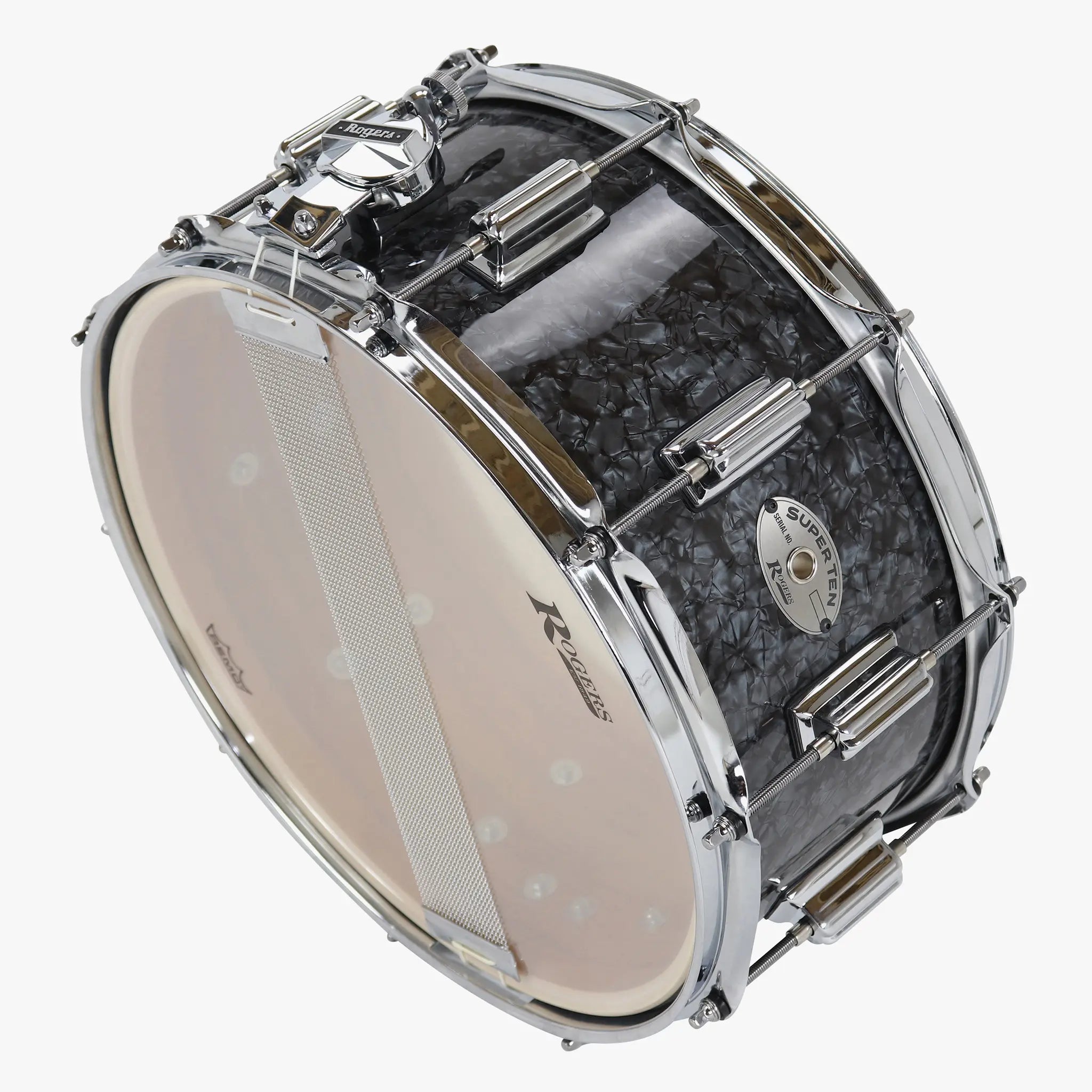 ~NEW!~ Rogers ST37BP SuperTen Series 6.5x14 Snare Drum in Black Diamond Pearl (SAVE OVER $250!)